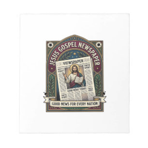 Jesus-Evangeliumszeitung Jesus-Zeitung Christliche Notizblock