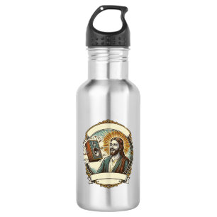 Jesus fakes Lachen Lauter Club Kann Party Humo nic Edelstahlflasche