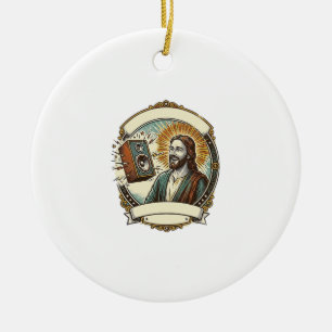 Jesus fakes Lachen Lauter Club Kann Party Humo nic Keramik Ornament