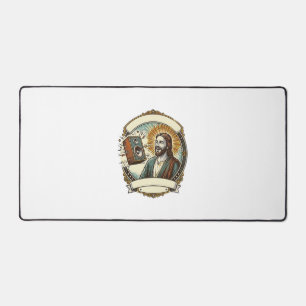 Jesus fakes Lachen Lauter Club Kann Party Humo nic Schreibtischunterlage