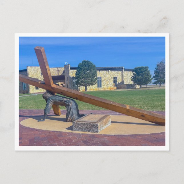 Jesus fällt zum zweiten Mal Postkarte (Vorderseite)