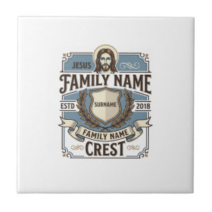 Jesus Familienname Wappen Jesus Familienname Wappe Fliese
