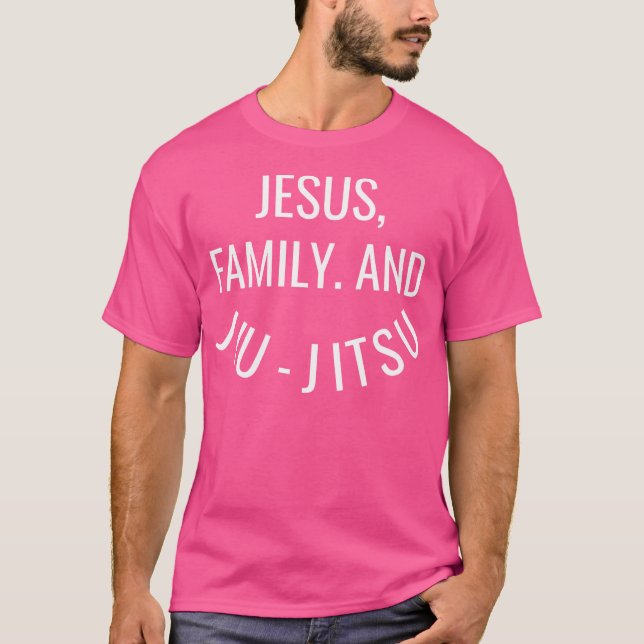 Jesus Family und Jiu-Jitsu - Brasilianischer Jiu J T-Shirt (Vorderseite)