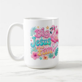 Jesus Fan mit Flamingo-Kaffeetasse Kaffeetasse