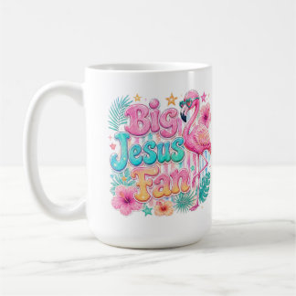 Jesus Fan mit Flamingo-Kaffeetasse Kaffeetasse