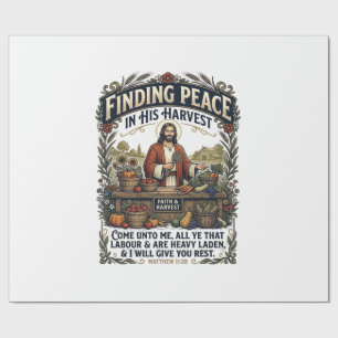 Jesus Farmers Market Handgefertigtes Lebensmittel Geschenkpapier