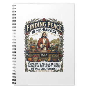 Jesus Farmers Market Handgefertigtes Lebensmittel Notizblock