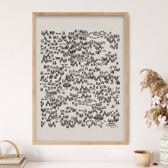 Jesus Feeds the 5000, God Provides, Jesus Art, Bib Poster (Von Creator hochgeladen)