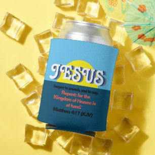 Jesus fing an zu predigen. Matt. 4:17 Groovy Sunri Dosenkühler