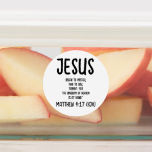 Jesus fing an zu predigen. Matthew 4:17 Etiketten