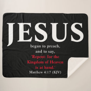 Jesus fing an zu predigen. Matthew 4:17 Sherpadecke