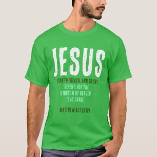 JESUS fing an zu predigen. St. Patricks Day Green T-Shirt