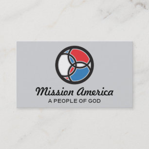 Jesus-Fisch-Dreifaltigkeits-Buntglas-USA-Logo Visitenkarte