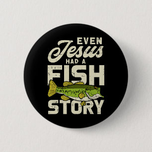Jesus Fisch Geschichte Fischer Gott Christus Fisch Button
