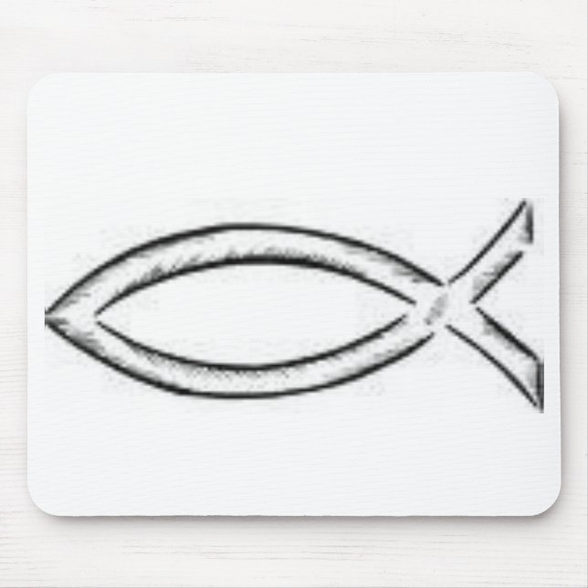 Jesus-Fische Mousepad (Vorne)