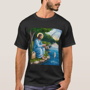 Jesus Fischen T-Shirt