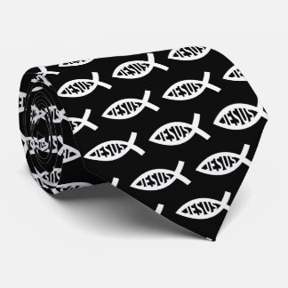 Jesus Fish Christlich ichthys Symbol Krawatte