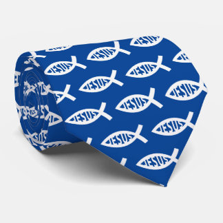 Jesus Fish Christlich ichthys Symbol Neck Tie Krawatte