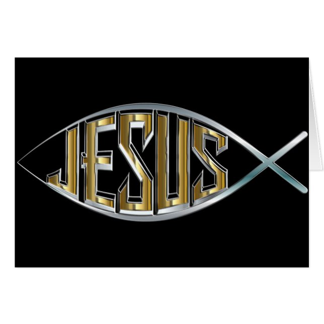 Jesus Fish Cutout (Vorderseite (Horizontal))