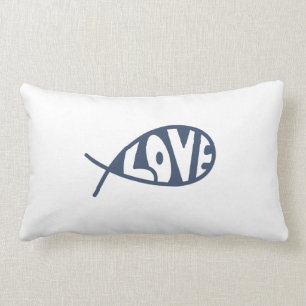 Jesus Fish Liebe Throw Kissen