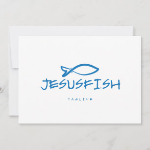 Jesus FISH Logo-Vorlage Einladung