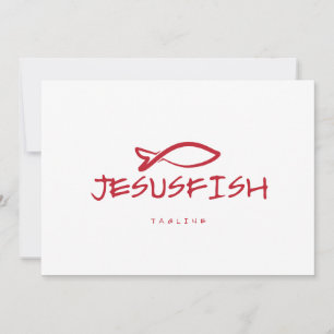 Jesus FISH Logovorlage Einladung
