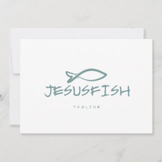 Jesus FISH Logovorlage Einladung