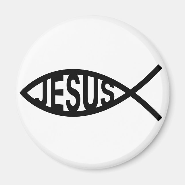 Jesus Fish Symbol Magnet (Vorne)