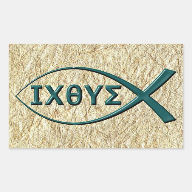 Jesus Fish Symbol Stickers (Vorderseite)