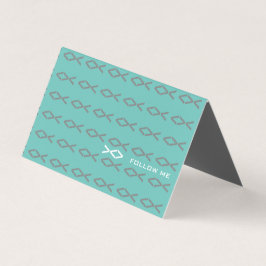 Jesus Fish Text Visitenkarten