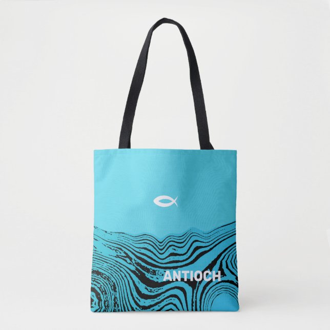 Jesus Fish Wavy Waters (Vorderseite)