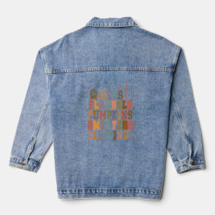 Jesus Flannels Pumpkins Sweaters Segnungen Jeansjacke