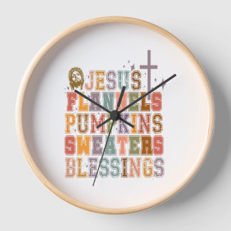 Jesus Flannels Pumpkins Sweaters Segnungen Uhr