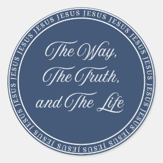 Jesus - Flush Seal Runder Aufkleber