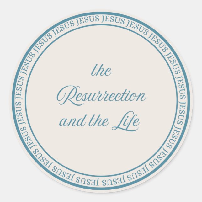 Jesus - flush Siegel groß Runder Aufkleber (Vorderseite)