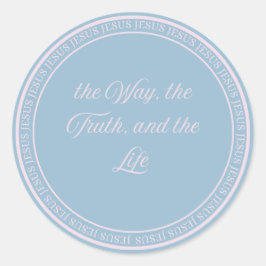 Jesus - flush Siegel groß Runder Aufkleber