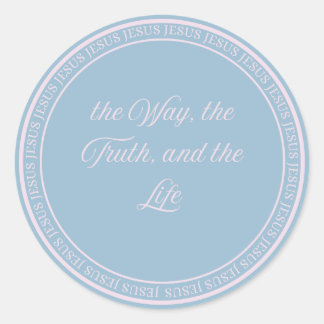 Jesus - flush Siegel groß Runder Aufkleber