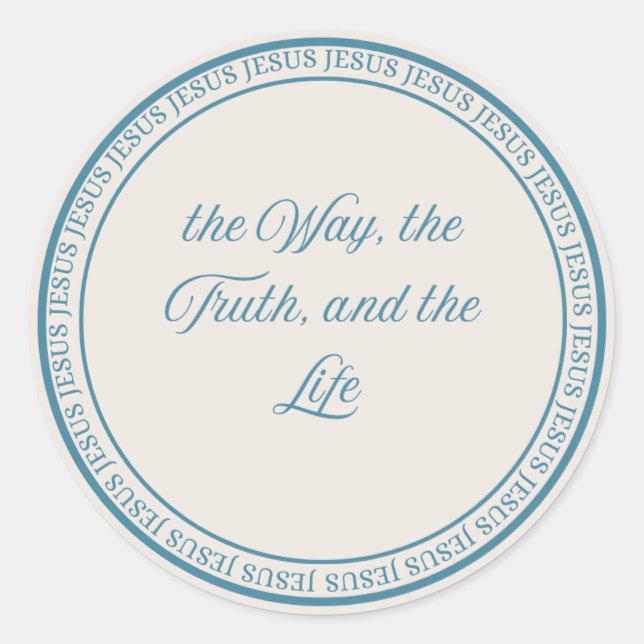 Jesus - flush Siegel groß Runder Aufkleber (Vorderseite)