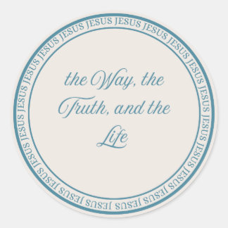 Jesus - flush Siegel groß Runder Aufkleber
