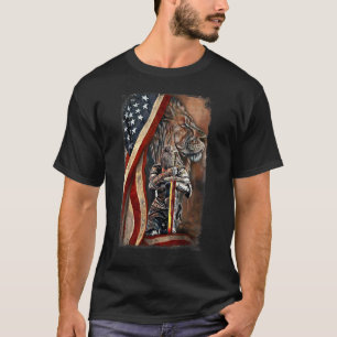 Jesus Frau Krieger Christlicher Löwe Gott Juda Ame T-Shirt