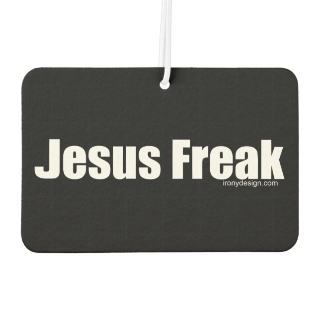 Jesus Freak Autolufterfrischer (Rückseite)