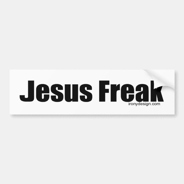 Jesus Freak Bumperstickers Autoaufkleber (Vorne)