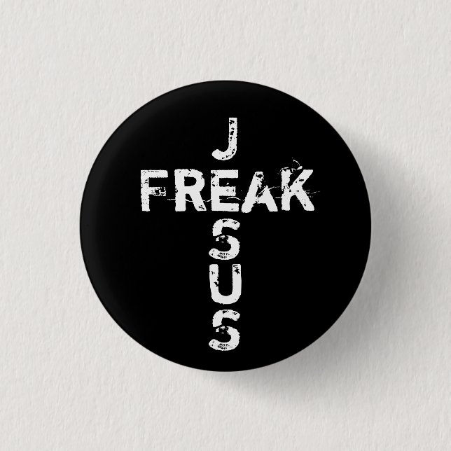 Jesus Freak - Cross Button (Vorderseite)