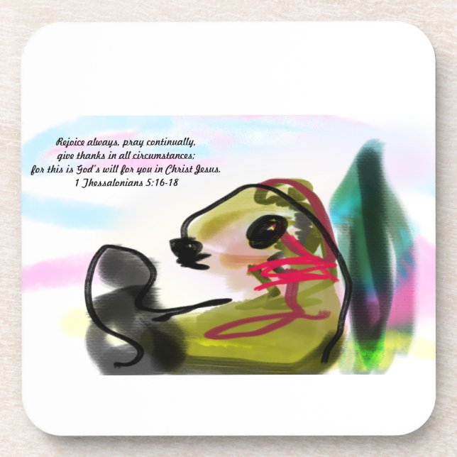 Jesus freue getränkeuntersetzer (Vorderseite)