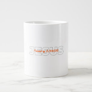 JESUS. Freund von SINNERS. Jumbo-Tasse