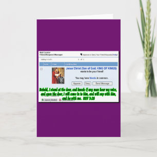 Jesus Friend Request Einladung