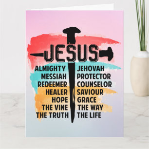Jesus - Fügen Sie Ihre besondere Nachricht hinzu Karte