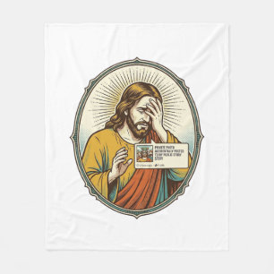 Jesus fügte der Geschichte statt direkter Nachrich Fleecedecke