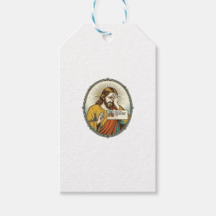 Jesus fügte der Geschichte statt direkter Nachrich Geschenkanhänger