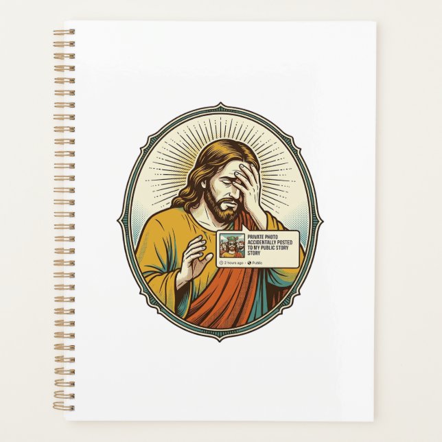 Jesus fügte der Geschichte statt direkter Nachrich Planer (Vorderseite)